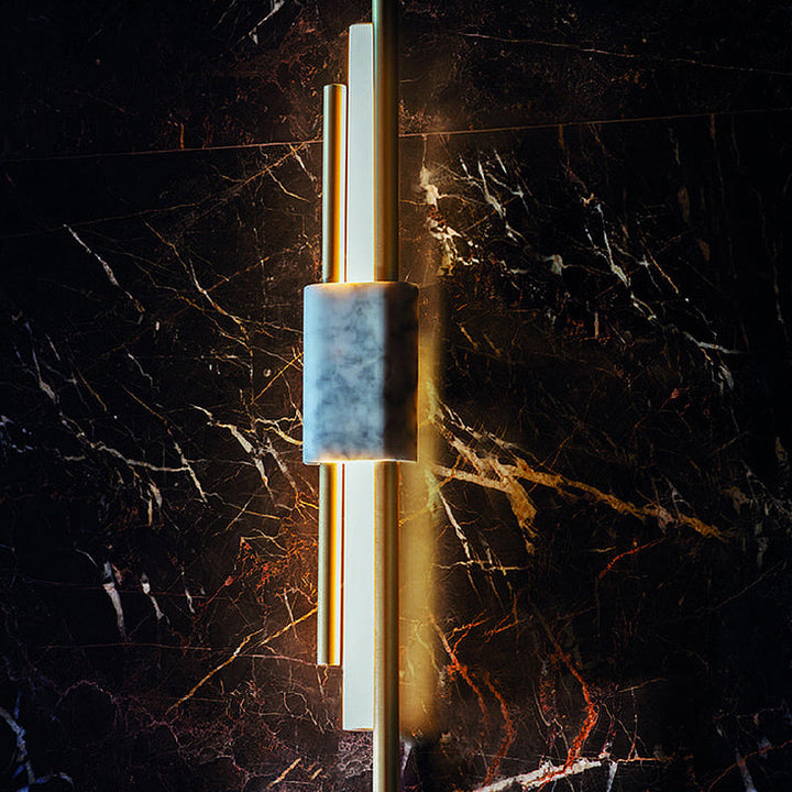 Skørter | Rectangular Bedside Sconce Lighting Marble Minimalist LED Wall Lamp Fixture