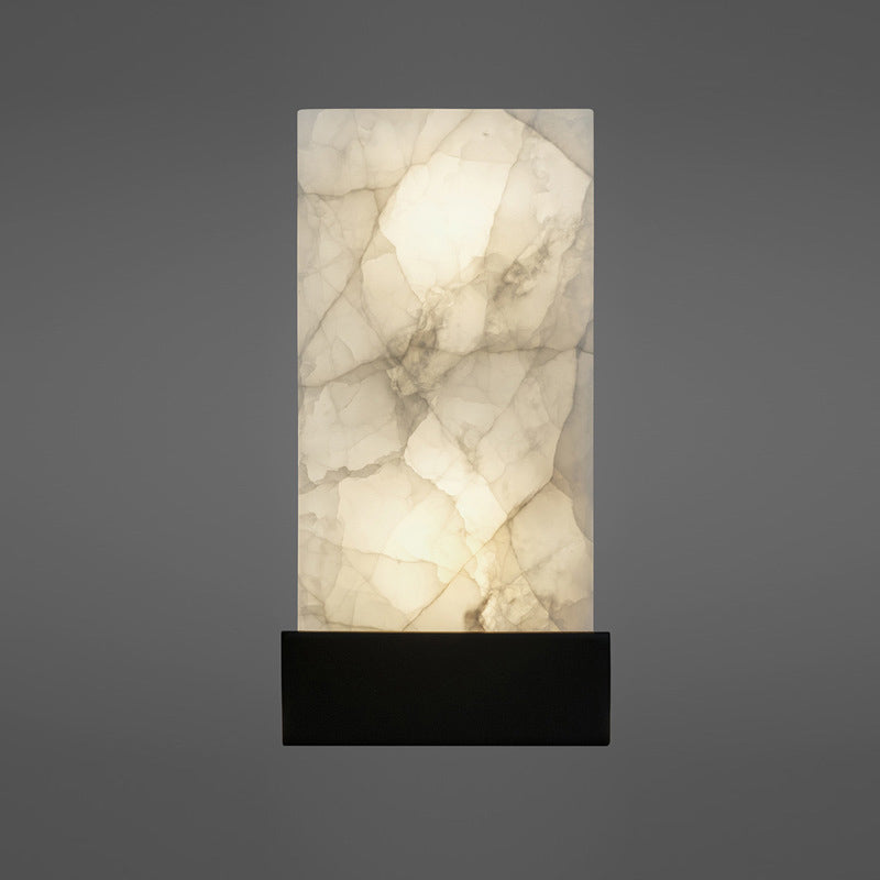 Lisslune | Nordic Style Right Shade Wall Lamp Mica Single Living Room Wall Mounted Light
