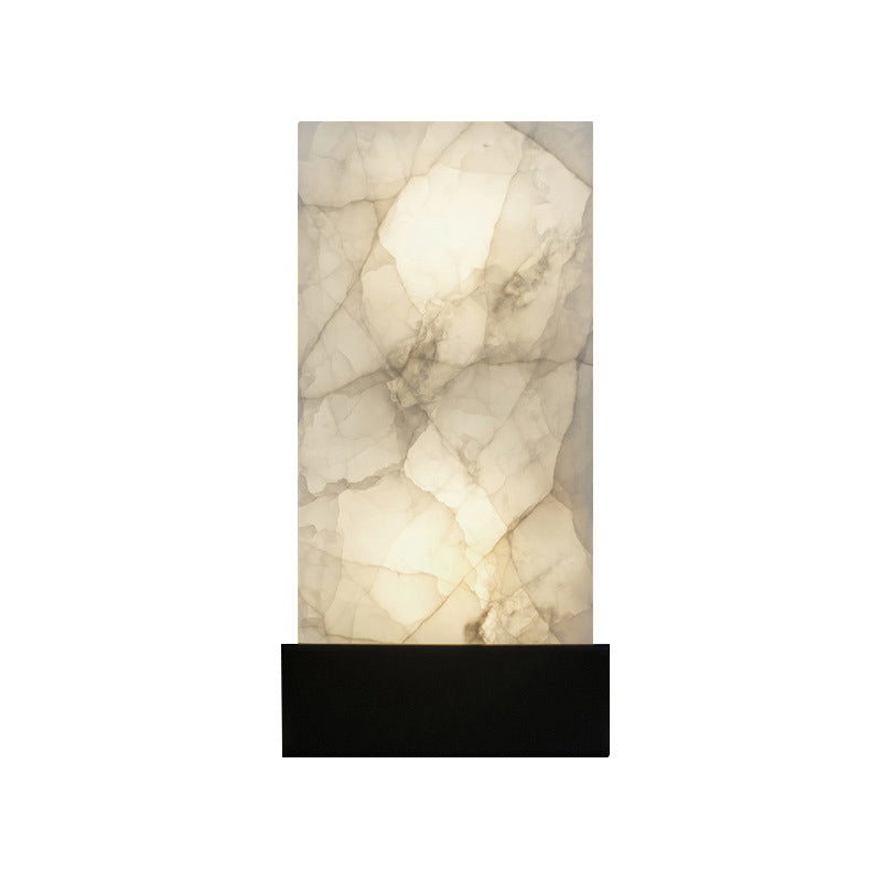 Lisslune | Nordic Style Right Shade Wall Lamp Mica Single Living Room Wall Mounted Light