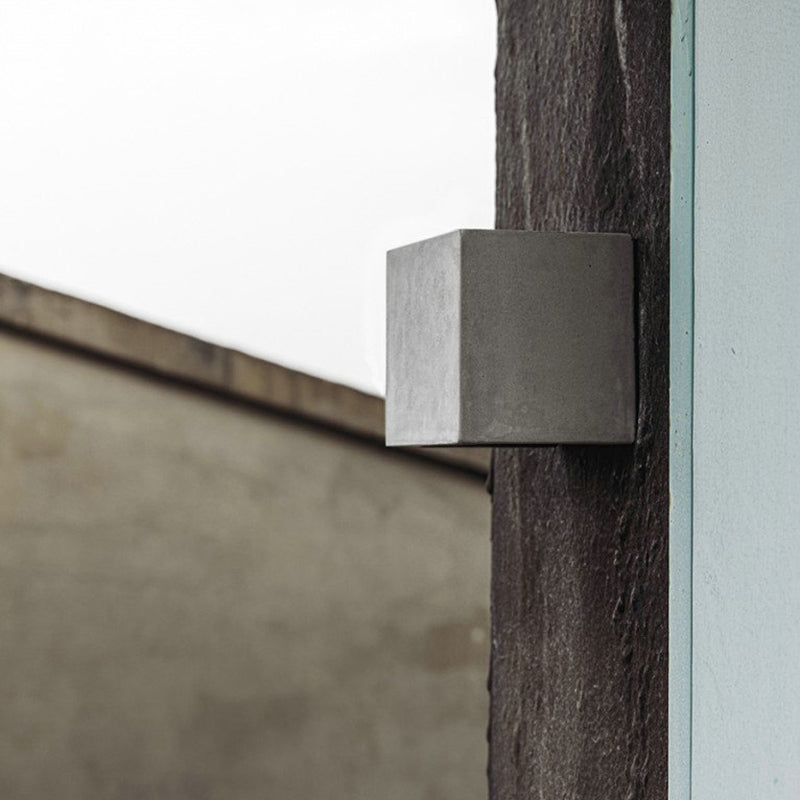 Lisslune | Square-shaped cement LED wall lighting minimalist gray wall lamp for the living room