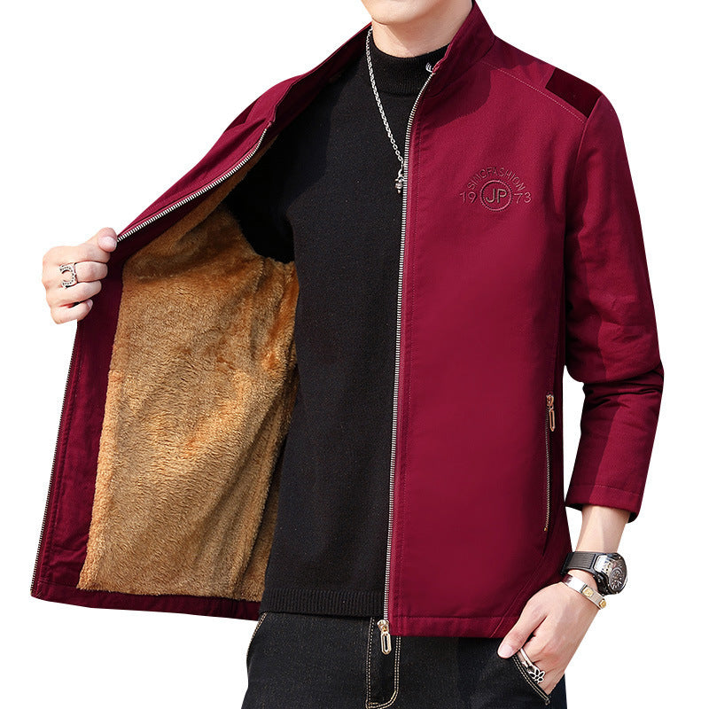 Men's Comfortable Transitional Jacket with Cozy Inner Lining Lisslune