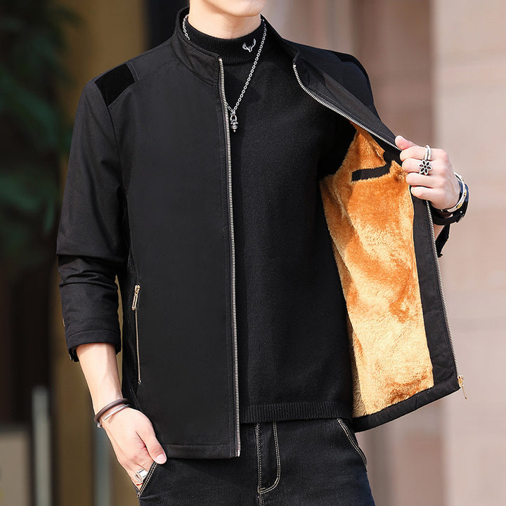 Men's Comfortable Transitional Jacket with Cozy Inner Lining Lisslune