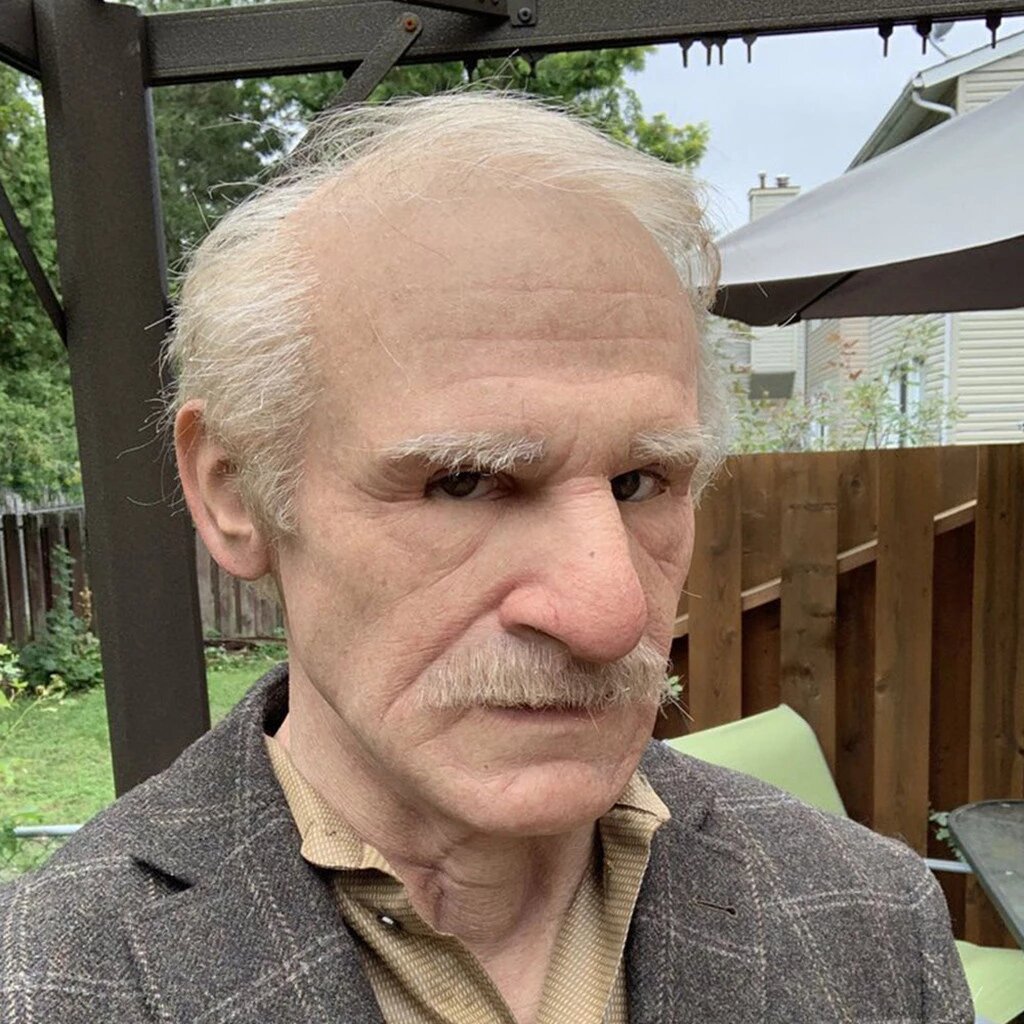 Lisslune | Creepy Old Man Mask – Realistic Latex Halloween Mask for Adults