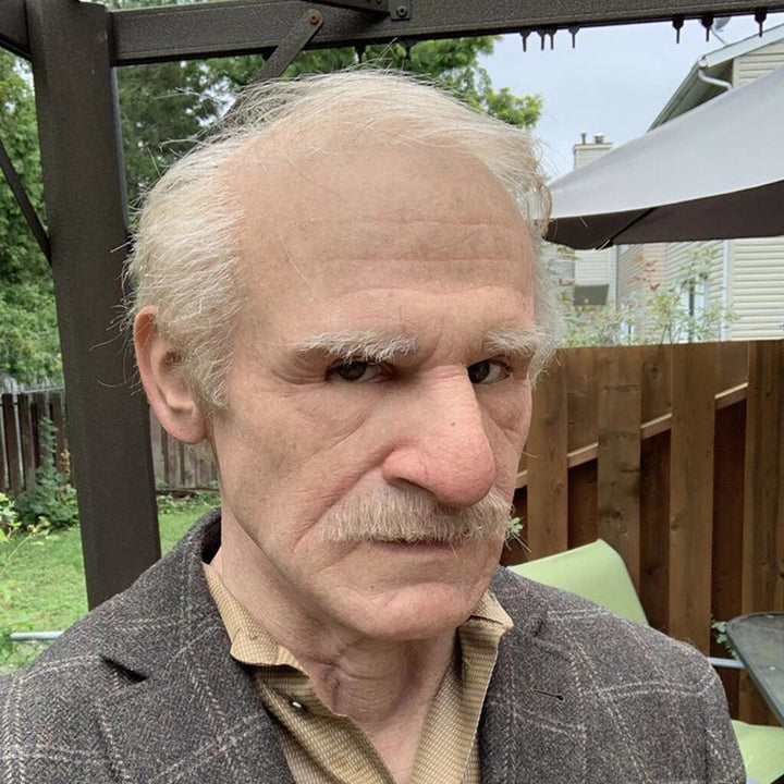 Lisslune | Creepy Old Man Mask – Realistic Latex Halloween Mask for Adults
