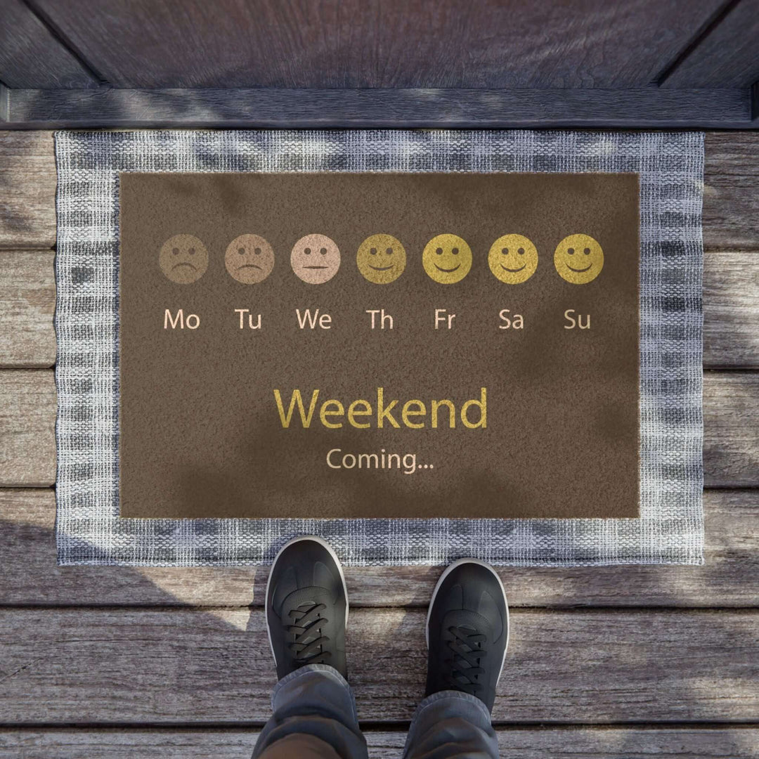 Lisslune | Adjustable Weekend Coming Doormat - Eco-friendly grade-A tufted coir coconut fiber
