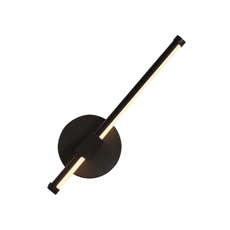 Lisslune | Acrylic Wall Light Bar Simple LED Black/White Wall Mounted Lamp with Rotatable Design in Warm/White Light