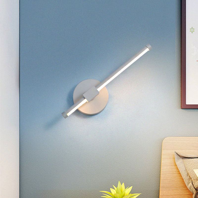 Lisslune | Acrylic Wall Light Bar Simple LED Black/White Wall Mounted Lamp with Rotatable Design in Warm/White Light