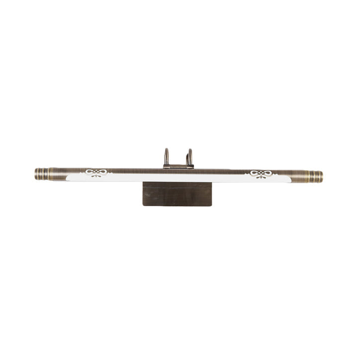 Skørter | Tube Bathroom Vanity Light Classic Metal LED Bronze/Brass Wall Lamp in White/Warm Light, 21"/26"/29" B