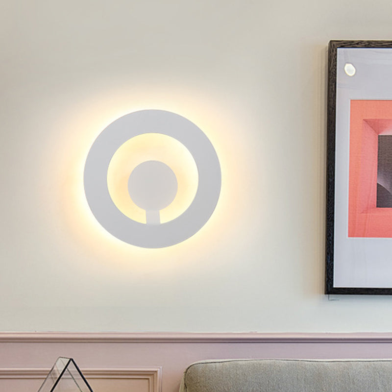 Lisslune | Black/White Super Thin Wall Light Modern Acrylic Living Room Wall Lamp, Warm/White Light