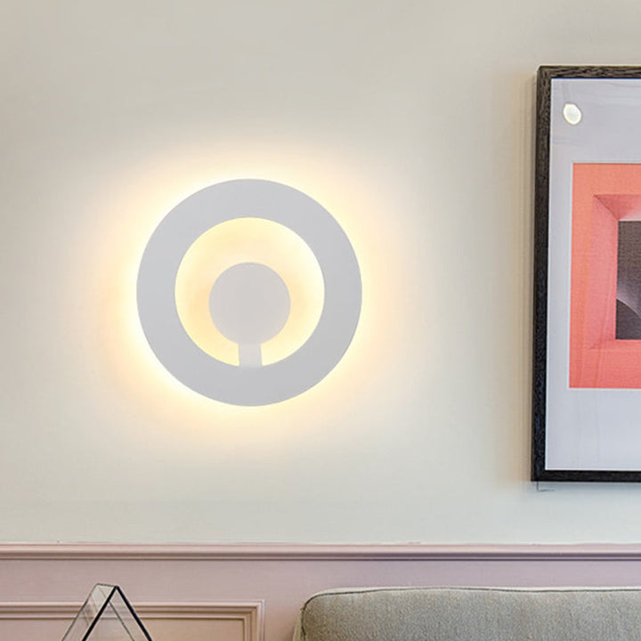 Lisslune | Black/White Super Thin Wall Light Modern Acrylic Living Room Wall Lamp, Warm/White Light