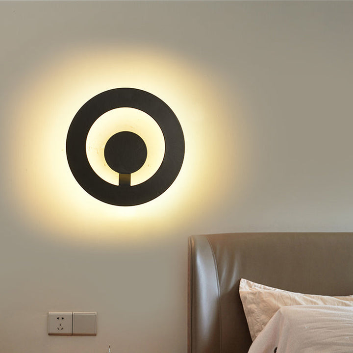 Lisslune | Black/White Super Thin Wall Light Modern Acrylic Living Room Wall Lamp, Warm/White Light