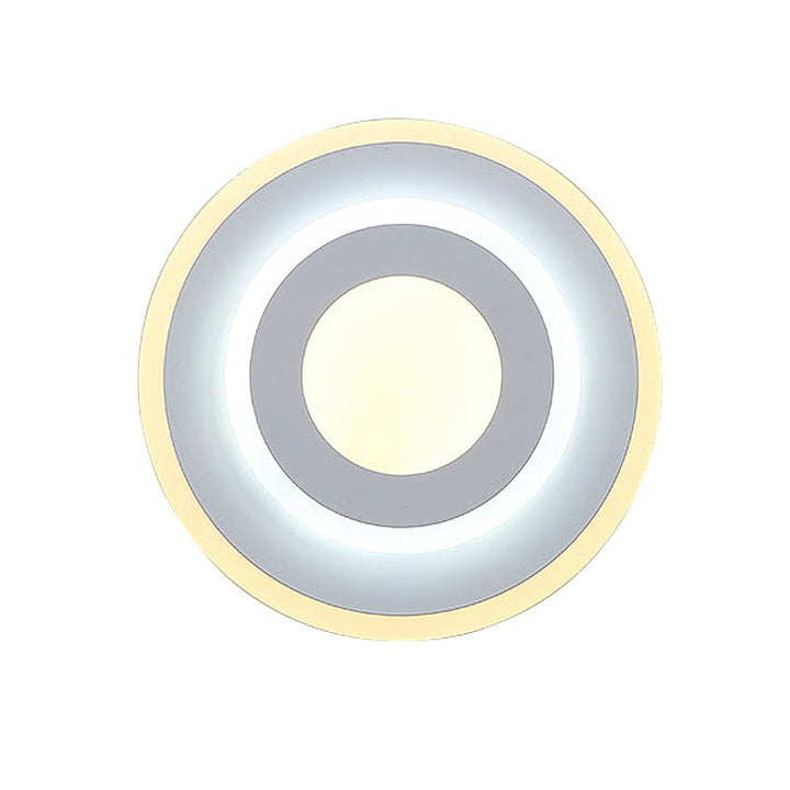 Lisslune | Minimalist Acrylic Round/Square Wall Lamp Cozy Energy-Saving LED White Wall Lamp, Warm/White Light