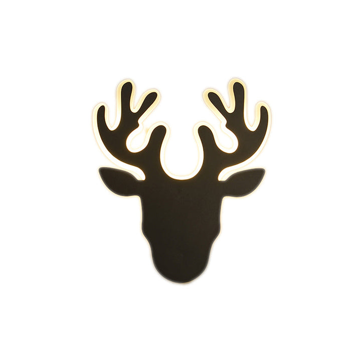 Lisslune | Black/White Antler Wall Light Contemporary Acrylic LED Wall Lamp in Warm/White Light