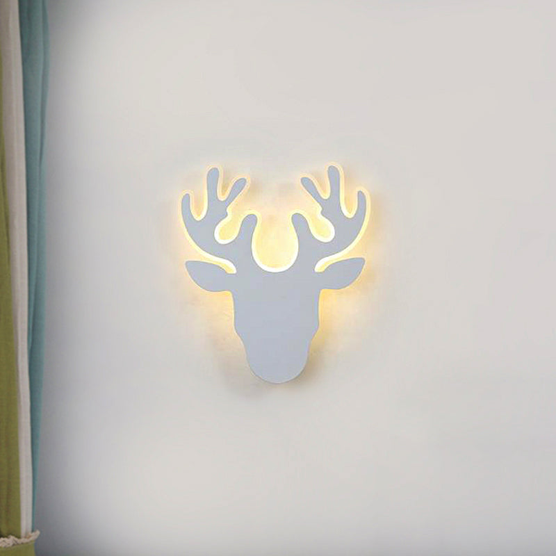 Lisslune | Black/White Antler Wall Light Contemporary Acrylic LED Wall Lamp in Warm/White Light