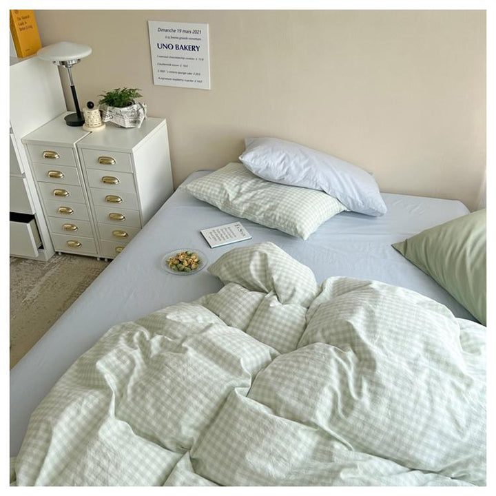 Rynx Pastel Check Bed Linen Set