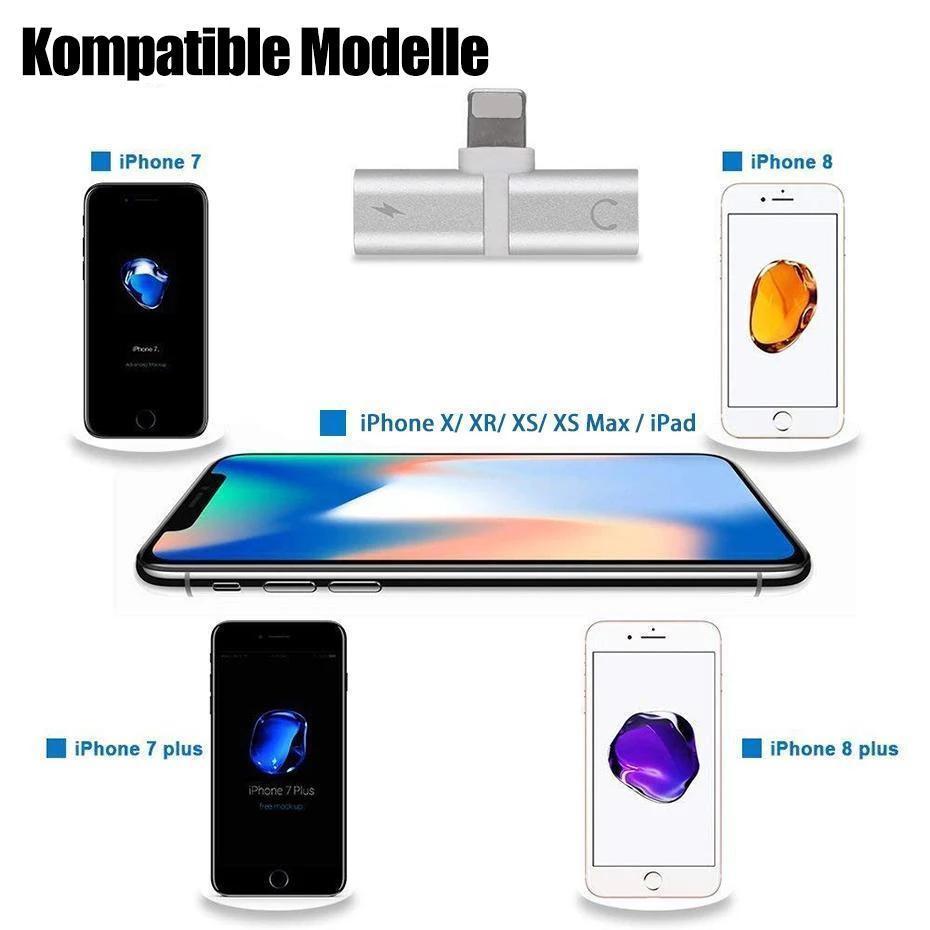 Lisslune | 4 in 1 headphone lightning adapter for iPhone