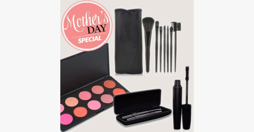 Lisslune | Mother's Day Pampering Package with Make-up and Brushes