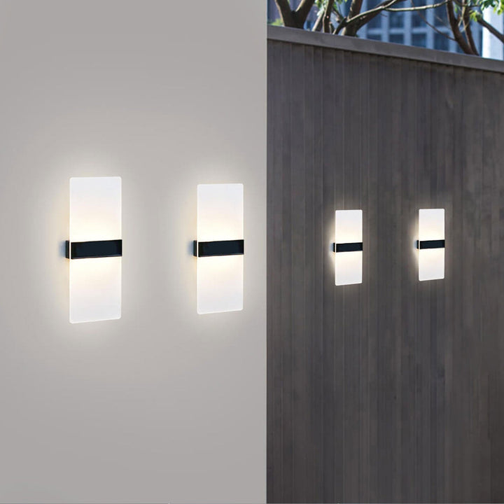 Lisslune | LumaZen Solar LED Wall Lamp | Weatherproof | Solar Powered Outdoor Lighting | Garden & Patio Decor