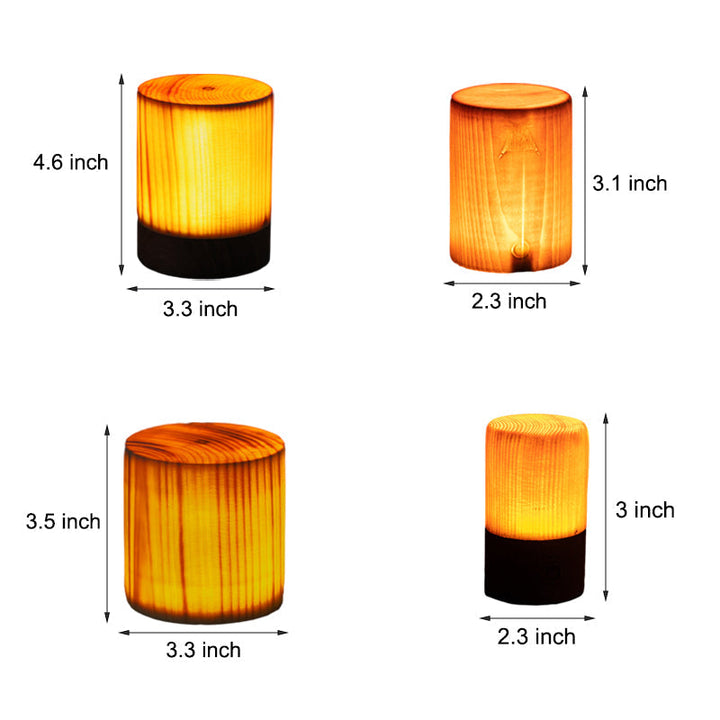 Lisslune | LumiWood – LED table lamp with battery and touch control