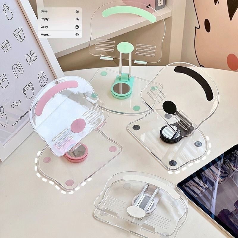 Lisslune | Folding transparent acrylic tablet stand