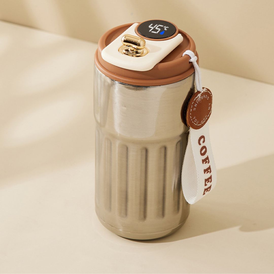 Lisslune | Stainless Steel Coffee Mug with LED Temperature Display 450 ML