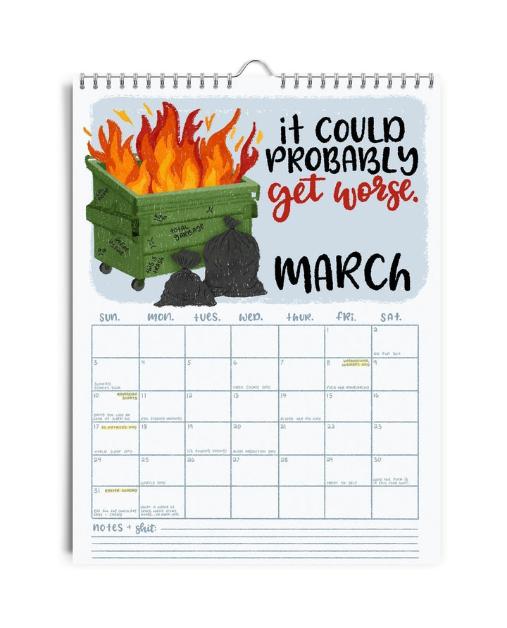 Lisslune | CALENDAR FOR 2025 – DAMN IT AGAIN