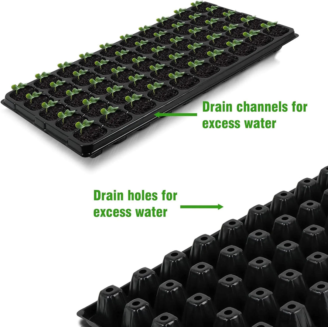 Lisslune | Rectangular Plant Bowl – Seedling Tray for Efficient Germination and Growth of Seedlings