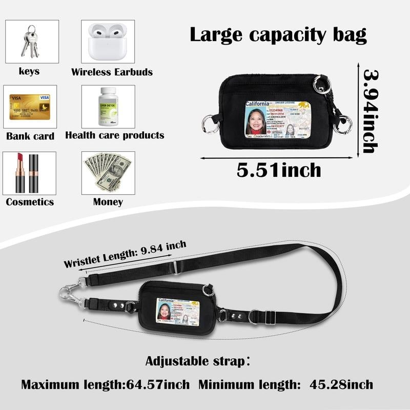 Lisslune | Adjustable Phone Lanyard Crossbody Strap with Wallet