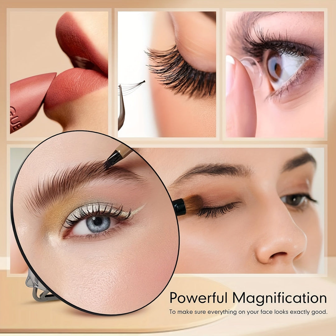 Lisslune | Magnifying Makeup Mirror - 20X/10X Magnification, Suction Cup, Portable