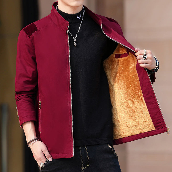 Men's Comfortable Transitional Jacket with Cozy Inner Lining Lisslune