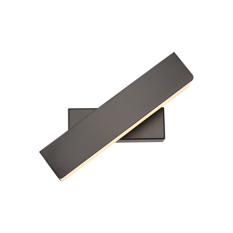 Skørter | Simple black/white linear LED wall outdoor light rotatable acrylic wall light in warm/white light