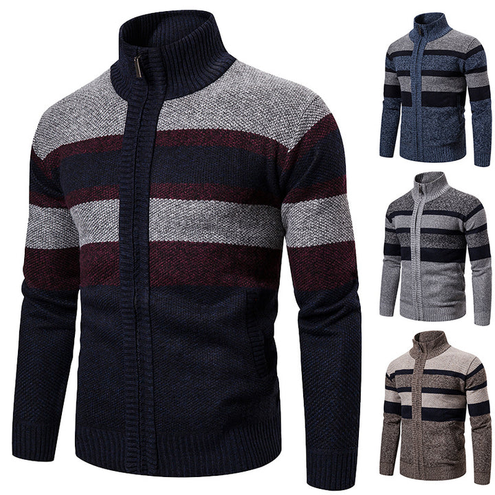 Men's cardigan with modern stand-up collar Lisslune
