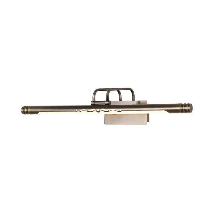 Skørter | Bronze/Brass LED Mirror Lamp Classic Metal Tube Wall Light in White/Warm Light, 21"/26"/29" W