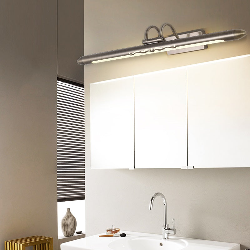 Skørter | 20.5"/25.5"/28" W LED linear vanity wall lamp classic bronze/ brass metal wall-mounted lamp in white/warm light