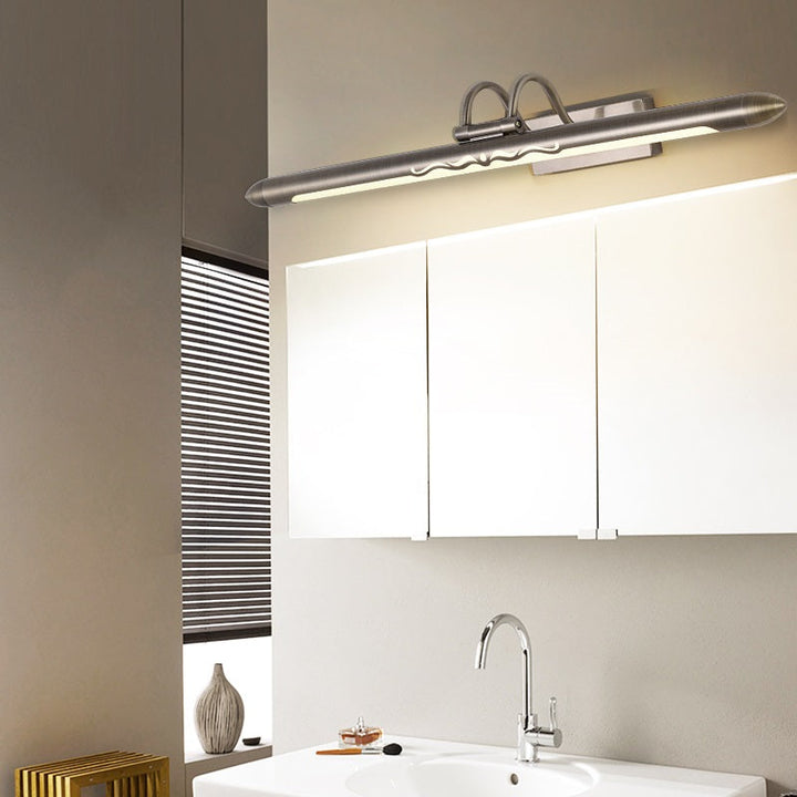 Skørter | 20.5"/25.5"/28" W LED linear vanity wall lamp classic bronze/ brass metal wall-mounted lamp in white/warm light