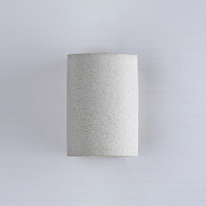 Lisslune | Half-cylinder Living Room Wall Light Cement Minimalist LED Wall Light Fixture