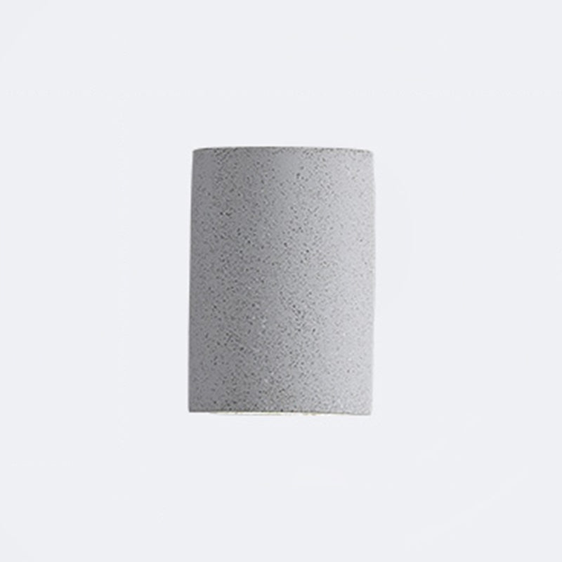 Lisslune | Half-cylinder Living Room Wall Light Cement Minimalist LED Wall Light Fixture
