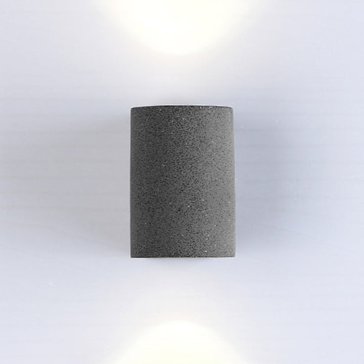 Lisslune | Half-cylinder Living Room Wall Light Cement Minimalist LED Wall Light Fixture
