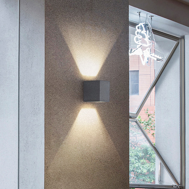 Lisslune | Rectangular LED Wall Light Simplicity Cement Hallway Wall Light