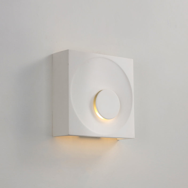 Lisslune | Nordic Style Square LED Wall Lamp Cement Bedroom Wall Mounted Lighting