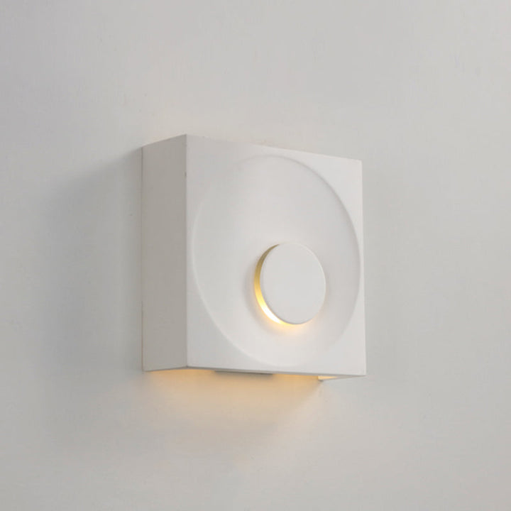 Lisslune | Nordic Style Square LED Wall Lamp Cement Bedroom Wall Mounted Lighting