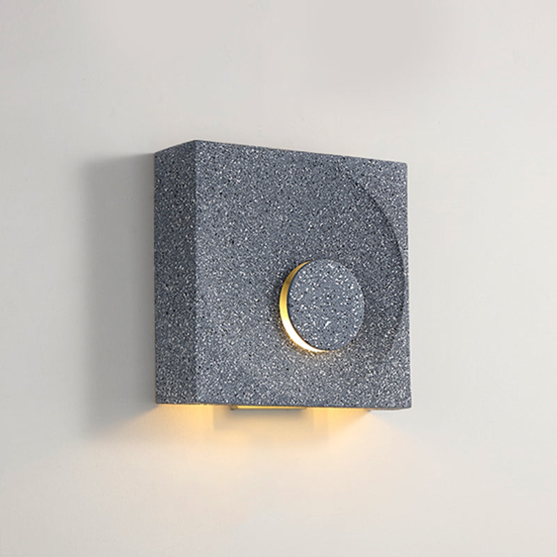 Lisslune | Nordic Style Square LED Wall Lamp Cement Bedroom Wall Mounted Lighting
