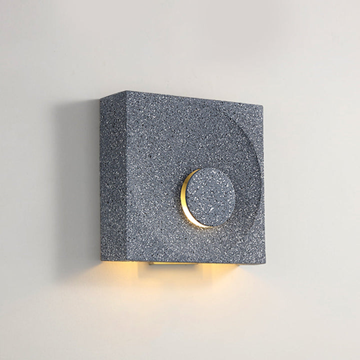 Lisslune | Nordic Style Square LED Wall Lamp Cement Bedroom Wall Mounted Lighting