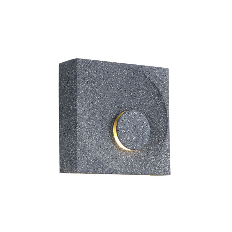 Lisslune | Nordic Style Square LED Wall Lamp Cement Bedroom Wall Mounted Lighting