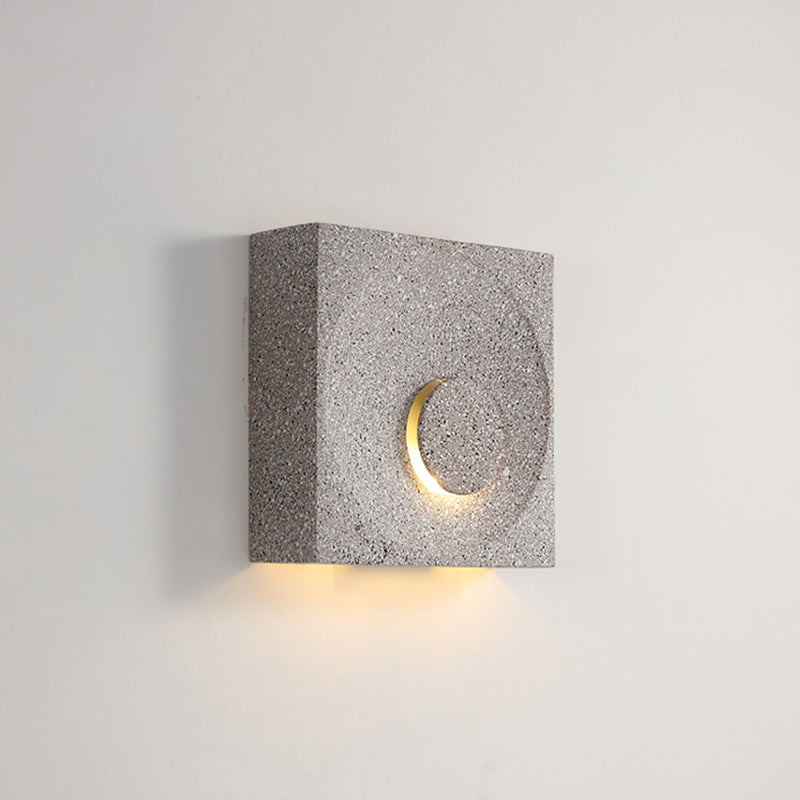 Lisslune | Nordic Style Square LED Wall Lamp Cement Bedroom Wall Mounted Lighting