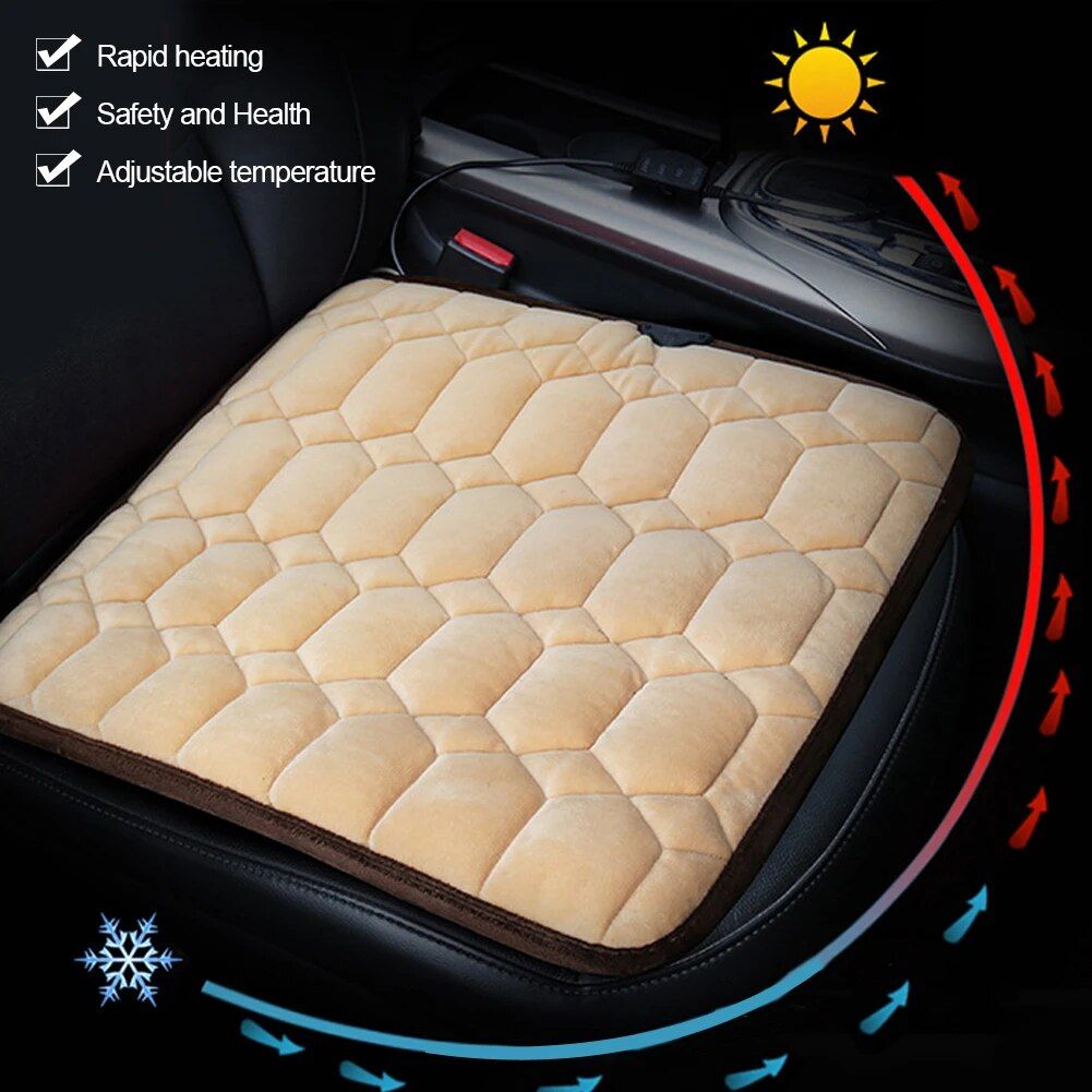 Lisslune | 12V Universal Car Seat Heater with Adjustable Temperature & Quick Heating