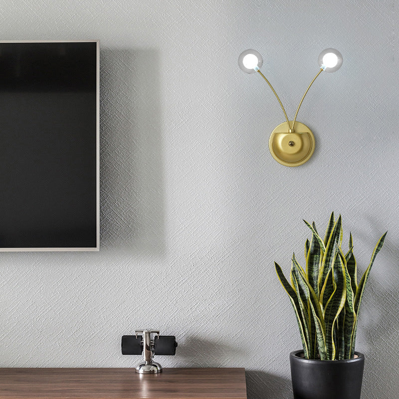 Lisslune | Shadow Living Room LED Wall Light Glass Nordic Simplicity Wall Lighting Fixture