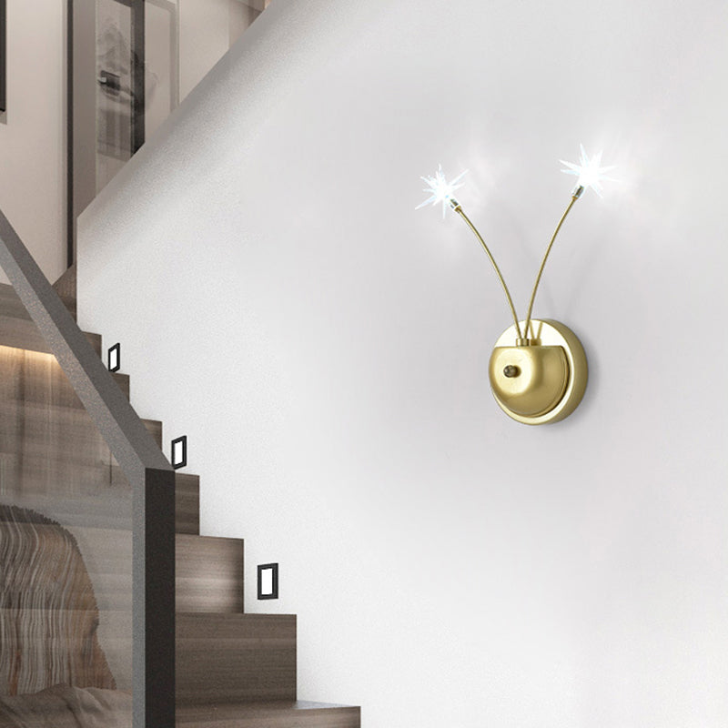 Lisslune | Shadow Living Room LED Wall Light Glass Nordic Simplicity Wall Lighting Fixture
