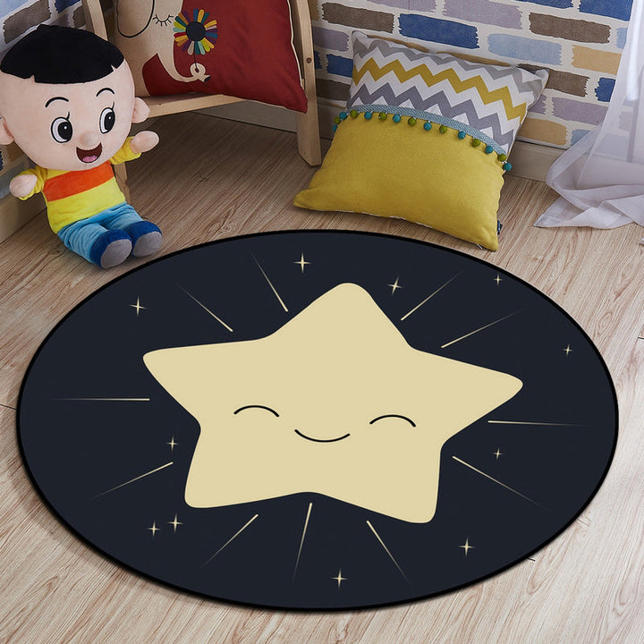 Lisslune | Multi-colored comfort carpet cotton blend animal print carpet pet-friendly maintenance-friendly carpet for children's room