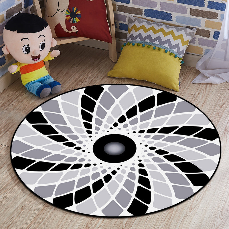 Lisslune | Multi-colored comfort carpet cotton blend animal print carpet pet-friendly maintenance-friendly carpet for children's room